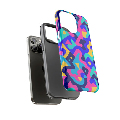Vibrant Abstract Pattern Protective Phone Case Stylish Accessory for Unique Expression Compatible with iPhone 13, 14, 15 & 16 – All Models Including Pro, Pro Max & Plus
