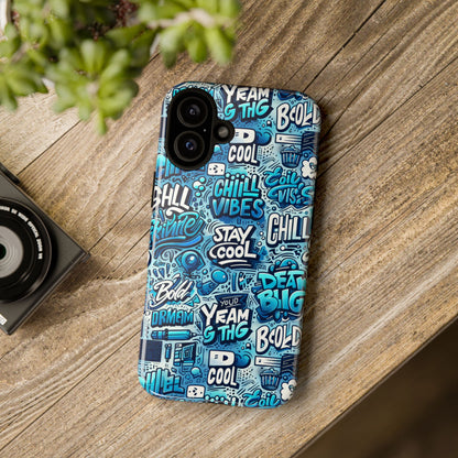 Vibrant 3D Wrap Protective Phone Case with Playful Blue Design for Stylish Protection Compatible with iPhone 13, 14, 15 & 16 – All Models Including Pro, Pro Max & Plus