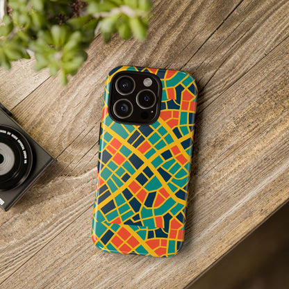 Multicolour Geometric 3D Wrap Protective Phone Case Stylish Accessory for Men and Women Vibrant Design Ideal for Unique Expression Compatible with iPhone 13, 14, 15 & 16 – all models including Pro, Pro Max & Plus