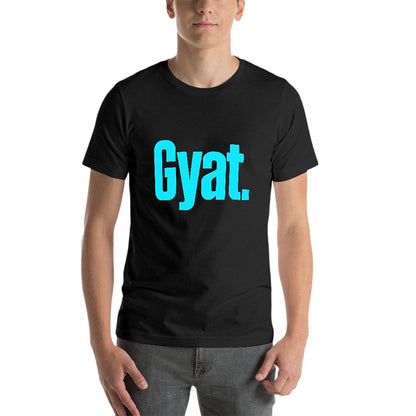 2025 150g Men's Short Sleeve T-shirt Gyat. Stylish Cotton Tee for Fitness, Casual Outings, and Everyday Wear, Breathable Comfort, Unique Graphic Design, Ideal Gift for Trendsetters