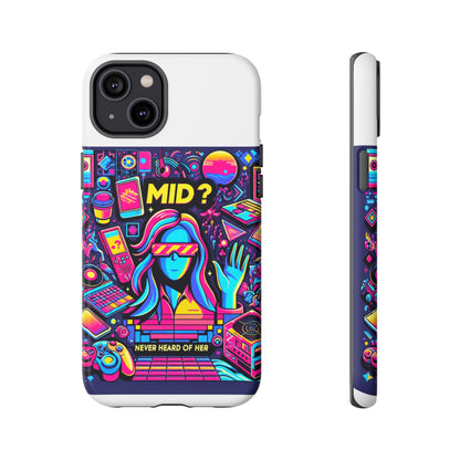 Mid Never Heard Of Her 3D Wrap Protective Phone Case for Fun Retro Style and Shock Absorption, Ideal Gift for Tech Enthusiasts and Anime Lovers