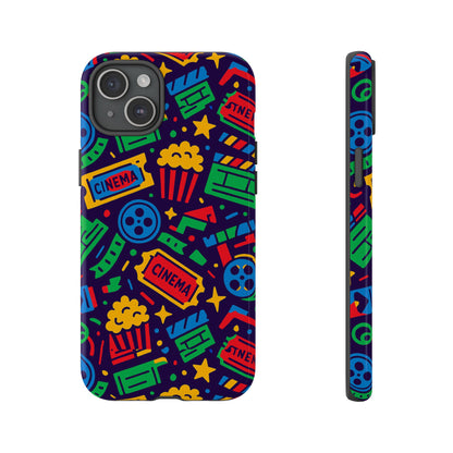 Vibrant Multicolour Cinema-Themed 3D Wrap Protective Phone Case for Self-Expression Stylish Protection Compatible with iPhone 13, 14, 15 & 16 – all models including Pro, Pro Max & Plus