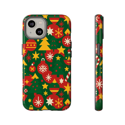 Vibrant Christmas Phone Case with Festive 3D Wrap Design – Colourful Holiday Protective Cover Compatible with iPhone 13, 14, 15 & 16 – All Models Including Pro, Pro Max & Plus