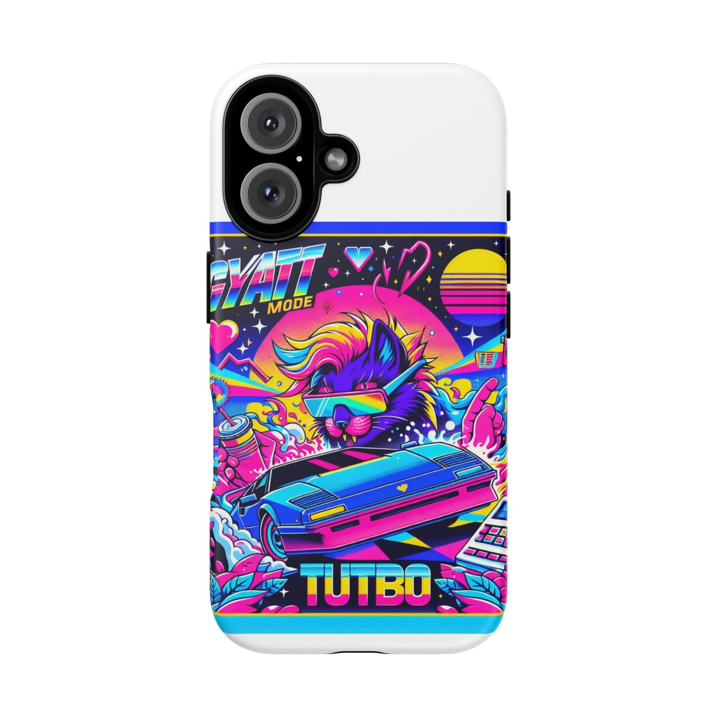 gyatt mode turbo 3d wrap protective phone case for anime lovers
