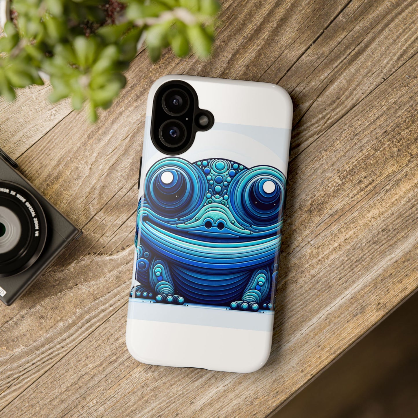 vibrant 3d animal-inspired phone case in blue for stylish protection and unique expression compatible with iphone 13, 14, 15 & 16 – all models including pro, pro max & plus