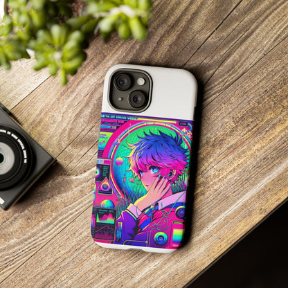 Touching Grass Weekly Vibrant Protective Phone Case for Smartphones, Retro Anime Design, Shock Absorbent TPU, UV Protected, Unique Gift for Tech Enthusiasts