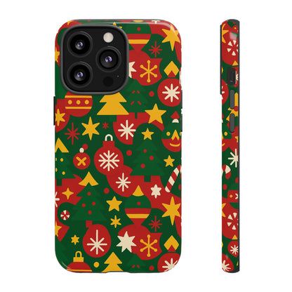 Vibrant Christmas Phone Case with Festive 3D Wrap Design – Colourful Holiday Protective Cover Compatible with iPhone 13, 14, 15 & 16 – All Models Including Pro, Pro Max & Plus