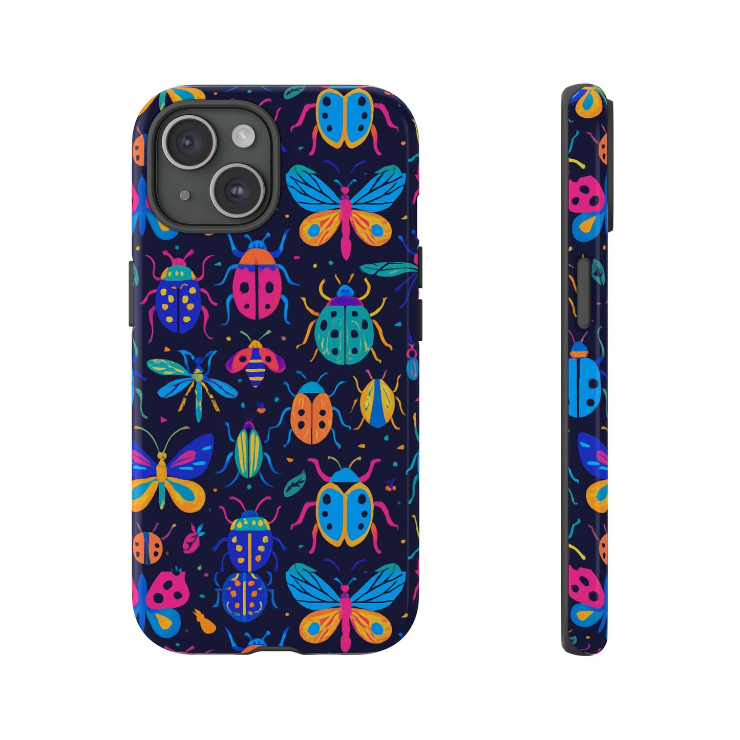 vibrant 3d insect design phone case for stylish protection and unique aesthetic compatible with iphone 13, 14, 15 & 16 – all models including pro, pro max & plus