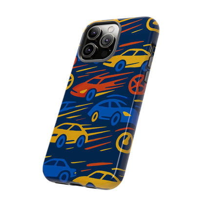 Vibrant 3D Car Design Protective Phone Case for Smartphones Stylish Accessory for Expressive Individuals Compatible with iPhone 13, 14, 15 & 16 – all models including Pro, Pro Max & Plus