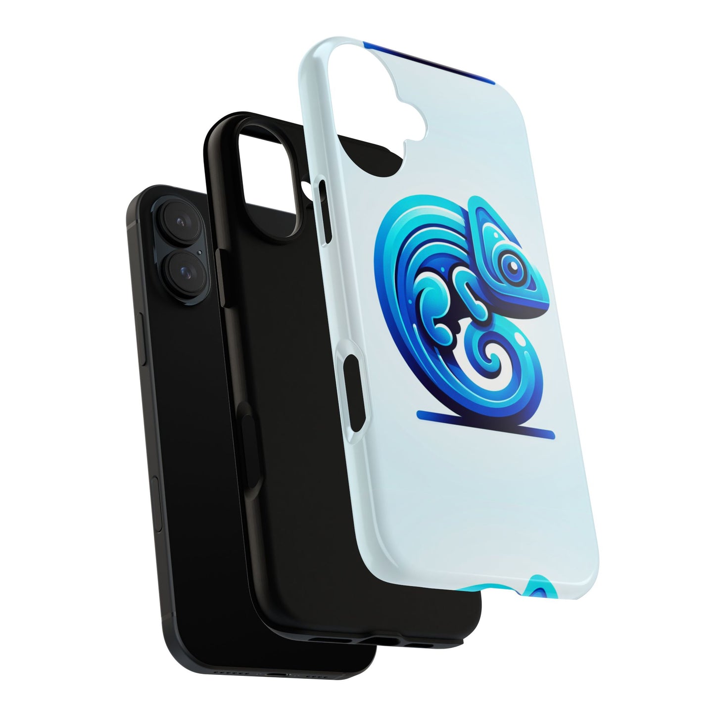 cool blue animal create 6 phone case with 3d wrap shockproof tpu cover for kids and teenagers, anime and comic inspired design