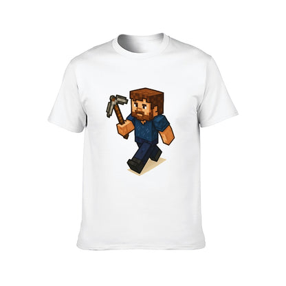 Men's Unisex Short Sleeve T-Shirt 100% Cotton Breathable Tee with Double-Sided Print Activewear Casual Top Perfect for Fitness Travel Events Gift for Him