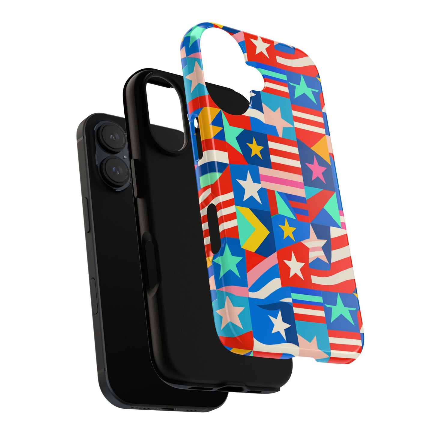 vibrant multicolour 3d wrap protective phone case – stylish accessory for unique expression compatible with iphone 13, 14, 15 & 16 – all models including pro, pro max & plus