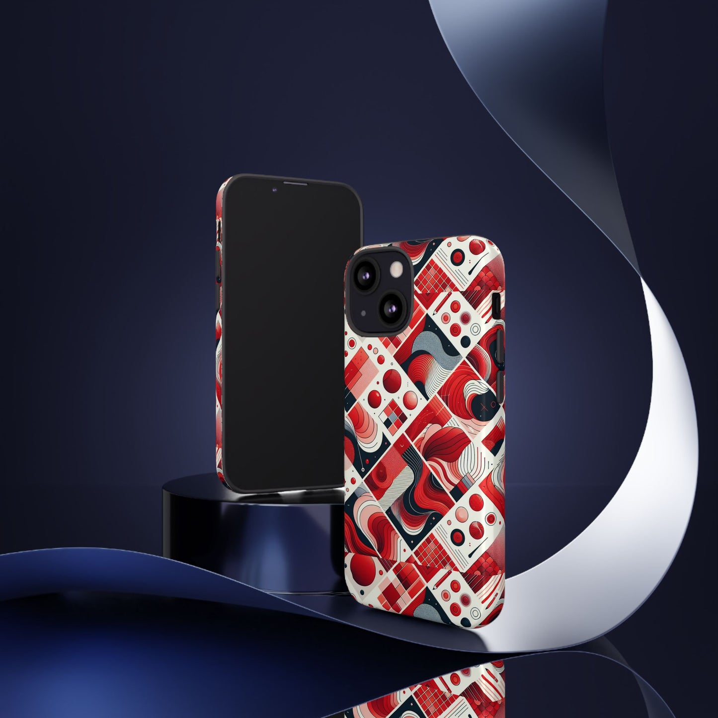 pattern image 7 vibrant 3d wrap phone case for anime and comic fans - bold geometric design for stylish protection compatible with iphone 13, 14, 15 & 16 – all models including pro, pro max & plus