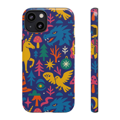 Vibrant Retro 3D Wrap Protective Phone Case with Funky Multicolour Design Stylish Accessory for Self-Expression Compatible with iPhone 13, 14, 15 & 16 – all models including Pro, Pro Max & Plus