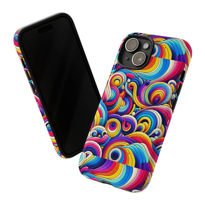 Pattern Image 5 Vibrant Shockproof Phone Case for Anime and Comic Fans - Colourful Abstract Art Style, Durable Protective Cover Compatible with iPhone 13, 14, 15 & 16 – all models including Pro, Pro Max & Plus