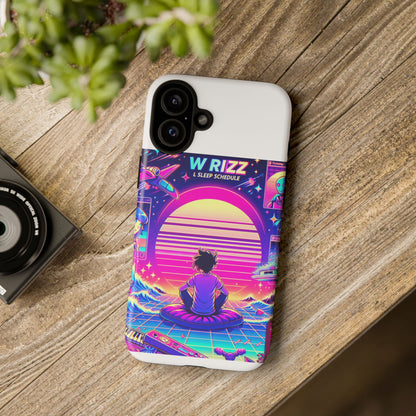 W Rizz L Sleep Schedule Protective Phone Case for Anime Lovers