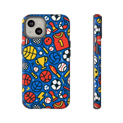 Vibrant Sports-Themed Protective Phone Case with 3D Design for Unique Style – Compatible with iPhone 13, 14, 15 & 16 – All Models Including Pro, Pro Max & Plus