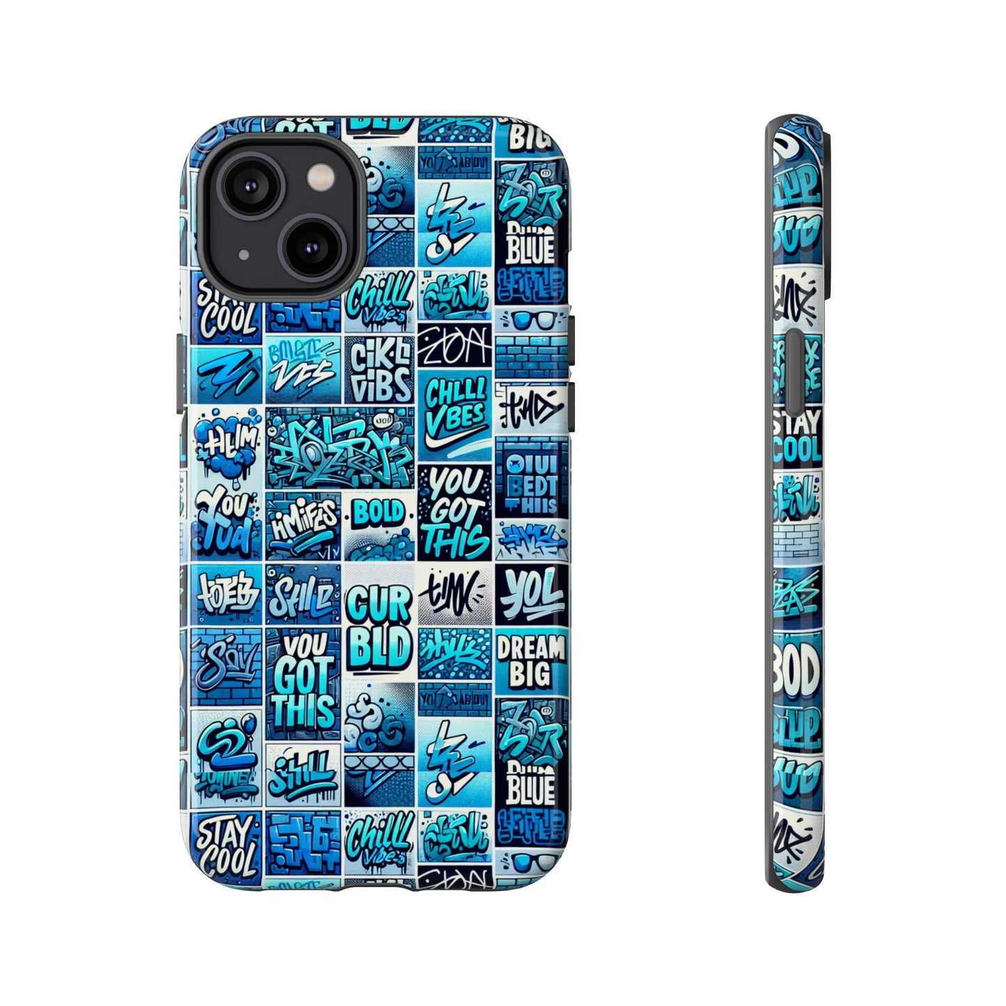 vibrant blue 3d wrap protective phone case featuring retro alphabet design for stylish smartphone protection compatible with iphone 13, 14, 15 & 16 – all models including pro, pro max & plus