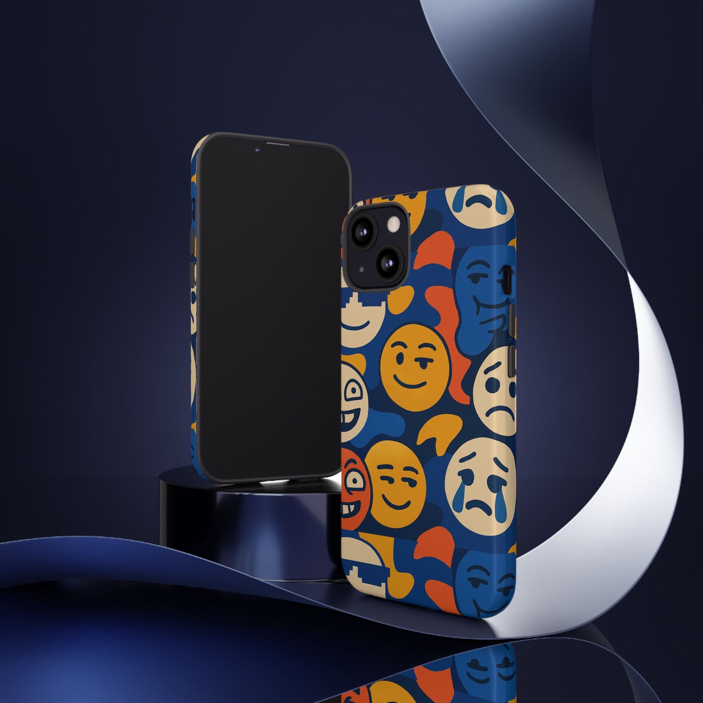vibrant 3d emoji protective phone case for daily use – bold design for stylish expression – compatible with iphone 13, 14, 15 & 16 – all models including pro, pro max & plus