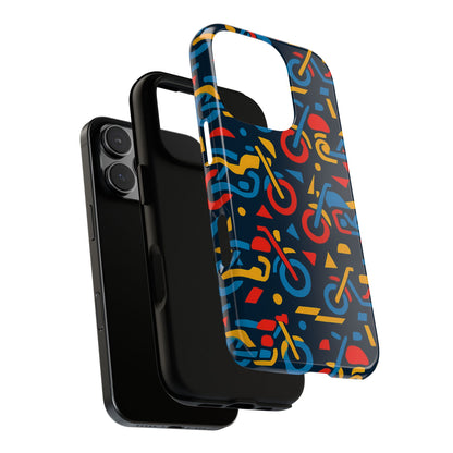 Multicolour Motorcycle Phone Case – Vibrant Art Design for Stylish Protection – Compatible with iPhone 13, 14, 15 & 16 – All Models Including Pro, Pro Max & Plus
