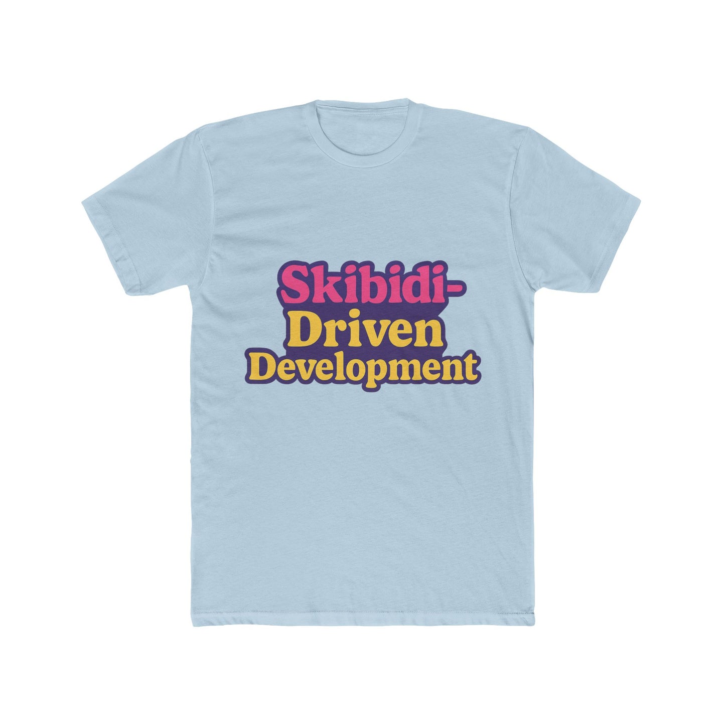 skibidi-driven development meme purple unisex t-shirt - trendy viral graphic tee