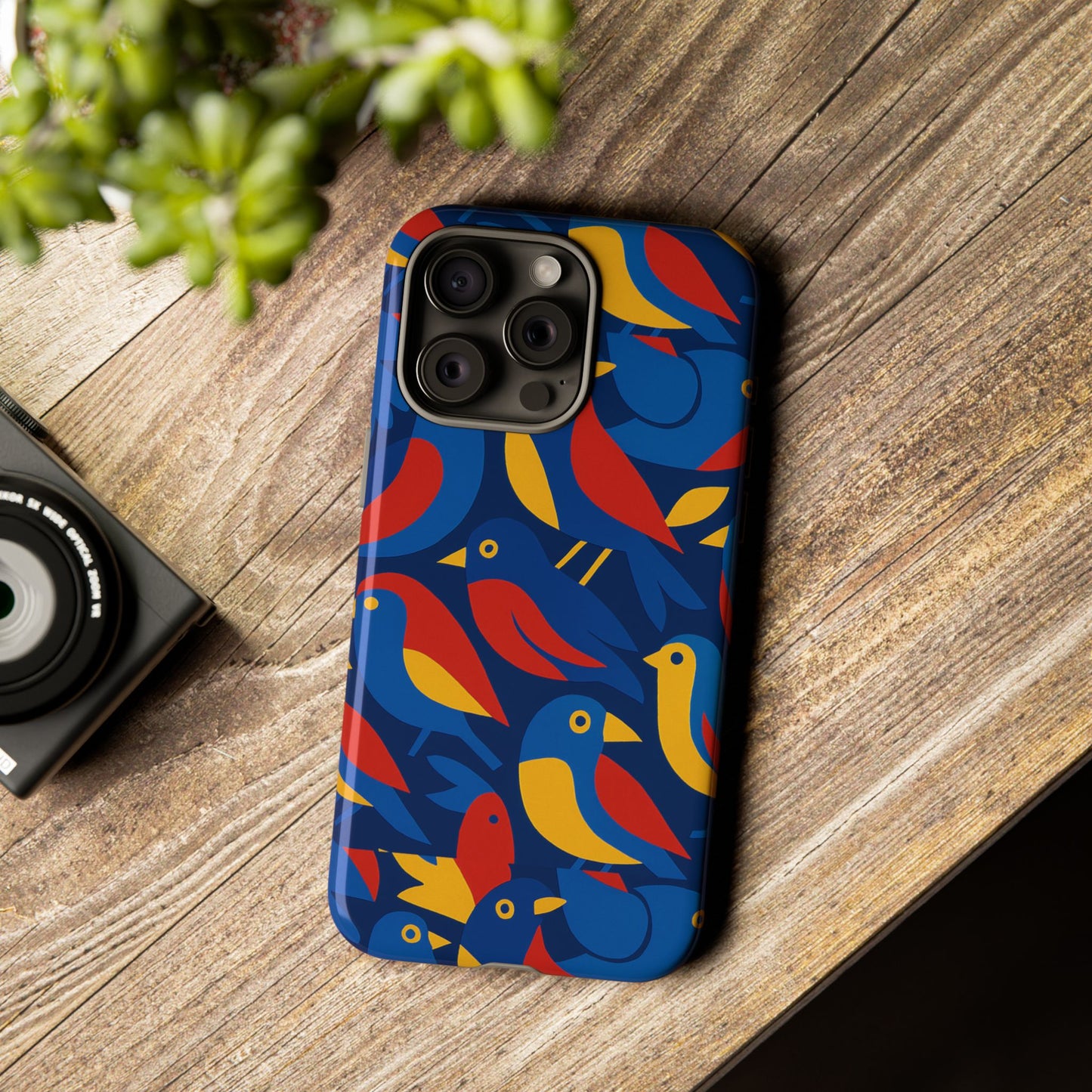 vibrant 3d wrap protective phone case with colourful bird design stylish accessory for men and women compatible with iphone 13, 14, 15 & 16 – all models including pro, pro max & plus