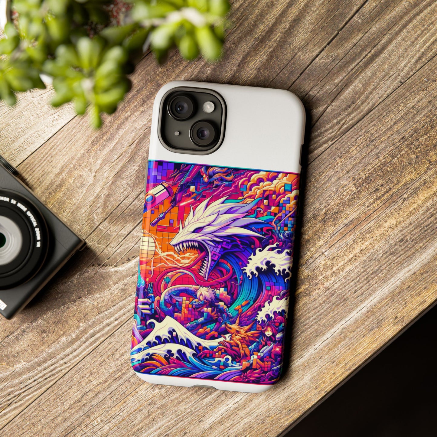 whopper whopper sigma stopper protective phone case 3d wrap, durable shock absorption, uv protection, stylish anime design for men and women
