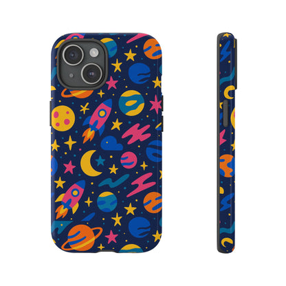 Vibrant 3D Space Theme Protective Phone Case for Trendsetters and Creatives Stylish Protection Compatible with iPhone 13, 14, 15 & 16 – all models including Pro, Pro Max & Plus