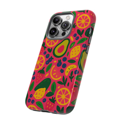Vibrant 3D Fruit Pattern Protective Phone Case - Playful Accessory for Individuality and Stylish Protection Compatible with iPhone 13, 14, 15 & 16 – all models including Pro, Pro Max & Plus