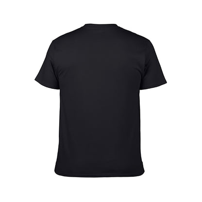 Men's 100% Cotton Short Sleeve T-Shirt with Trendy Double-Sided Print, perfect for fitness, leisure, and travel. Ideal unisex gift.