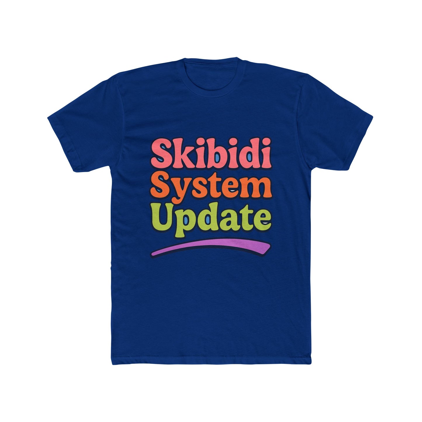 skibidi system update meme multicolor unisex t-shirt - funny graphic tee for all ages