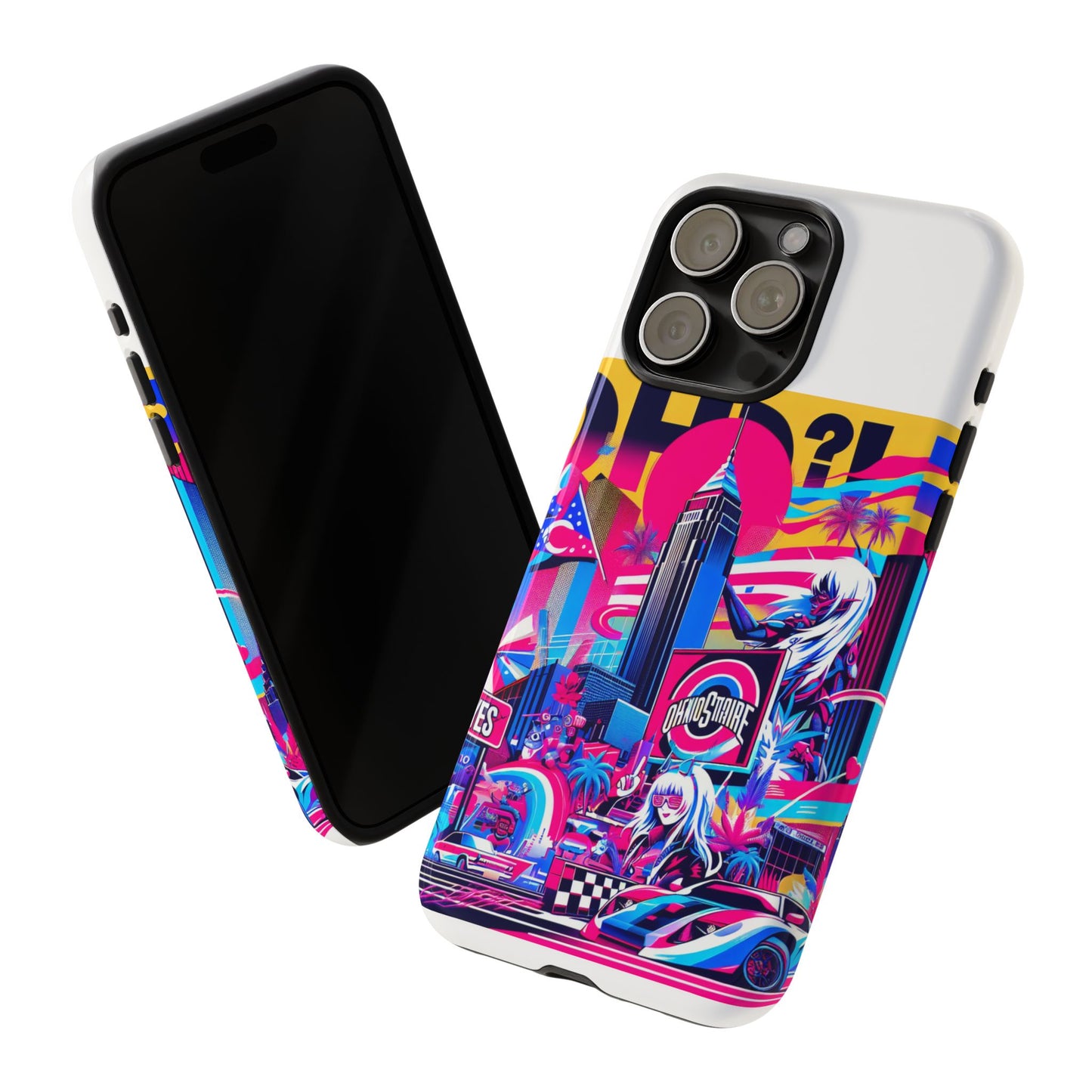 ohio more like oh-yes protective phone case for smartphones, 3d wrap design, uv protected, shock absorbing, ideal gift for anime and comic lovers