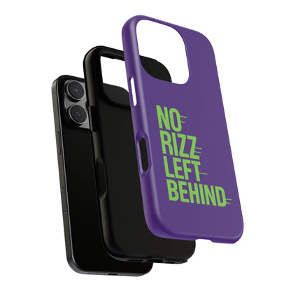 Tough Phone Case - No Rizz Left Behind - Durable, Stylish Protection for Active Lifestyles - Impact-Resistant, Dual Layer, Shock-Absorbing TPU - Perfect Gift for Tech Lovers