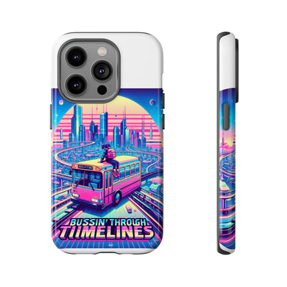 Bussin Through Timelines Protective Phone Case for Anime Lovers, Durable 3D Wrap Design, Shock Absorbent TPU Silicone, UV Protected, Stylish Accessory for Smartphones