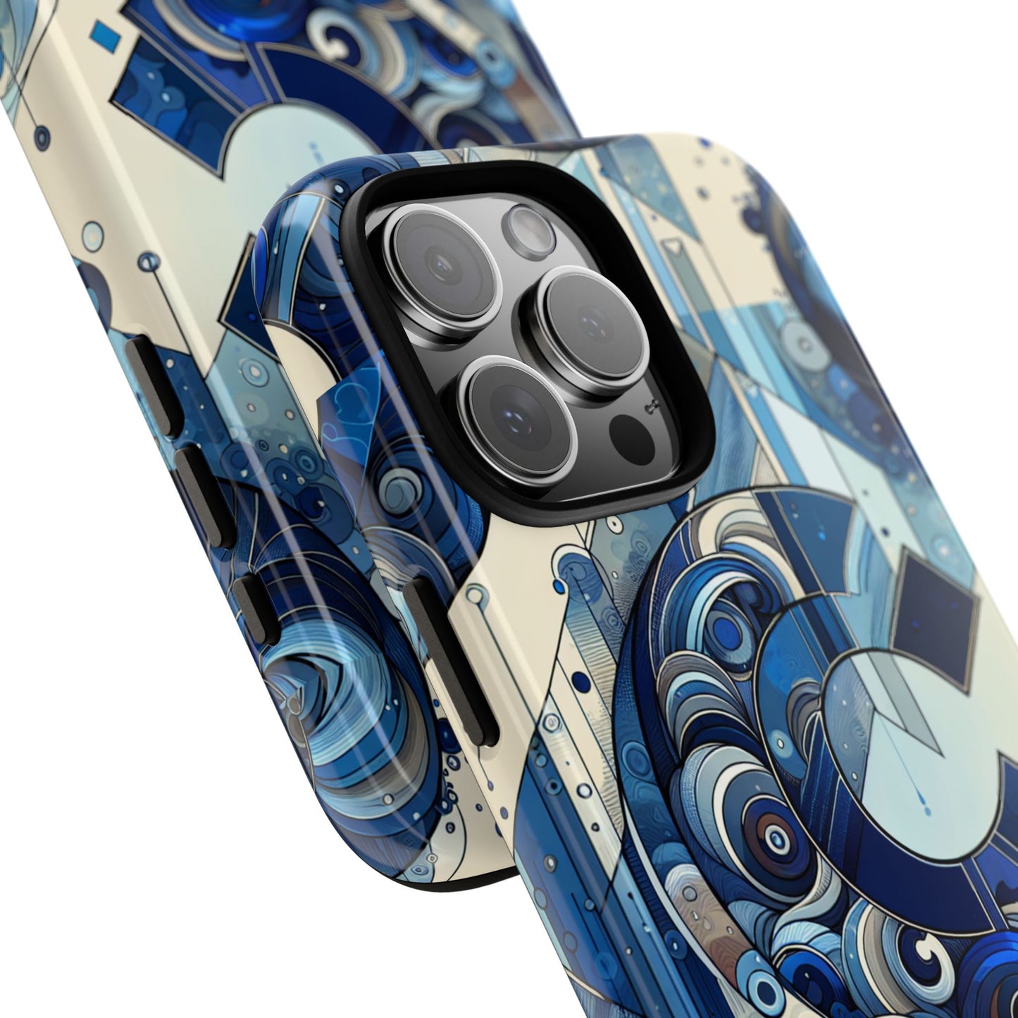 blue alphabet c phone case for smartphone protection with 3d wrap design, shock absorption, uv protection, durable silicone material, suitable for tech enthusiasts and individuality seekers