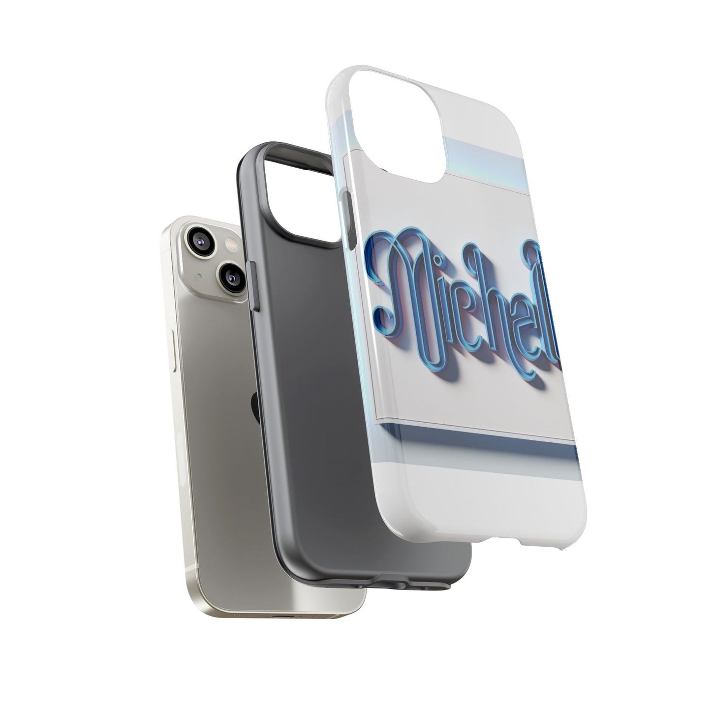 vibrant 3d glossy phone case in retro blue design stylish protection accessory compatible with iphone 13, 14, 15 & 16 – all models including pro, pro max & plus