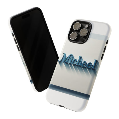 3D Textured Protective Phone Case in Blue and White, Stylish Accessory for Creative Individuals, Compatible with iPhone 13, 14, 15 & 16 – all models including Pro, Pro Max & Plus