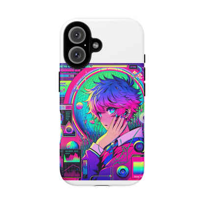 Touching Grass Weekly Vibrant Protective Phone Case for Smartphones, Retro Anime Design, Shock Absorbent TPU, UV Protected, Unique Gift for Tech Enthusiasts