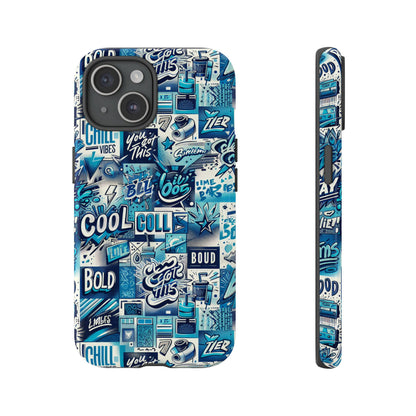 Blue Pattern Image 16 Phone Case for Smartphones with 3D Wrap Design Shock Absorption and UV Protection Stylish Anime and Comic Inspired Protective Cover