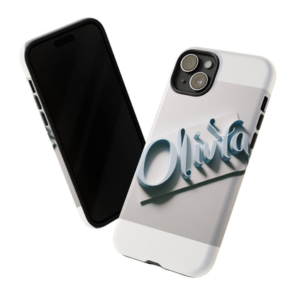 Vibrant 3D Blue Name Phone Case for Stylish Protection – Unique Accessory for Self-Expression Compatible with iPhone 13, 14, 15 & 16 – all models including Pro, Pro Max & Plus