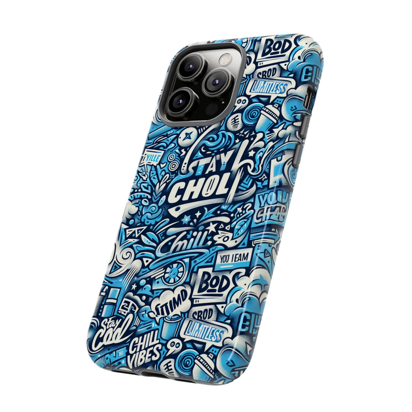 blue pattern image 19 mobile phone case for kids and teens shockproof protective cover with 3d wrap design and uv protection