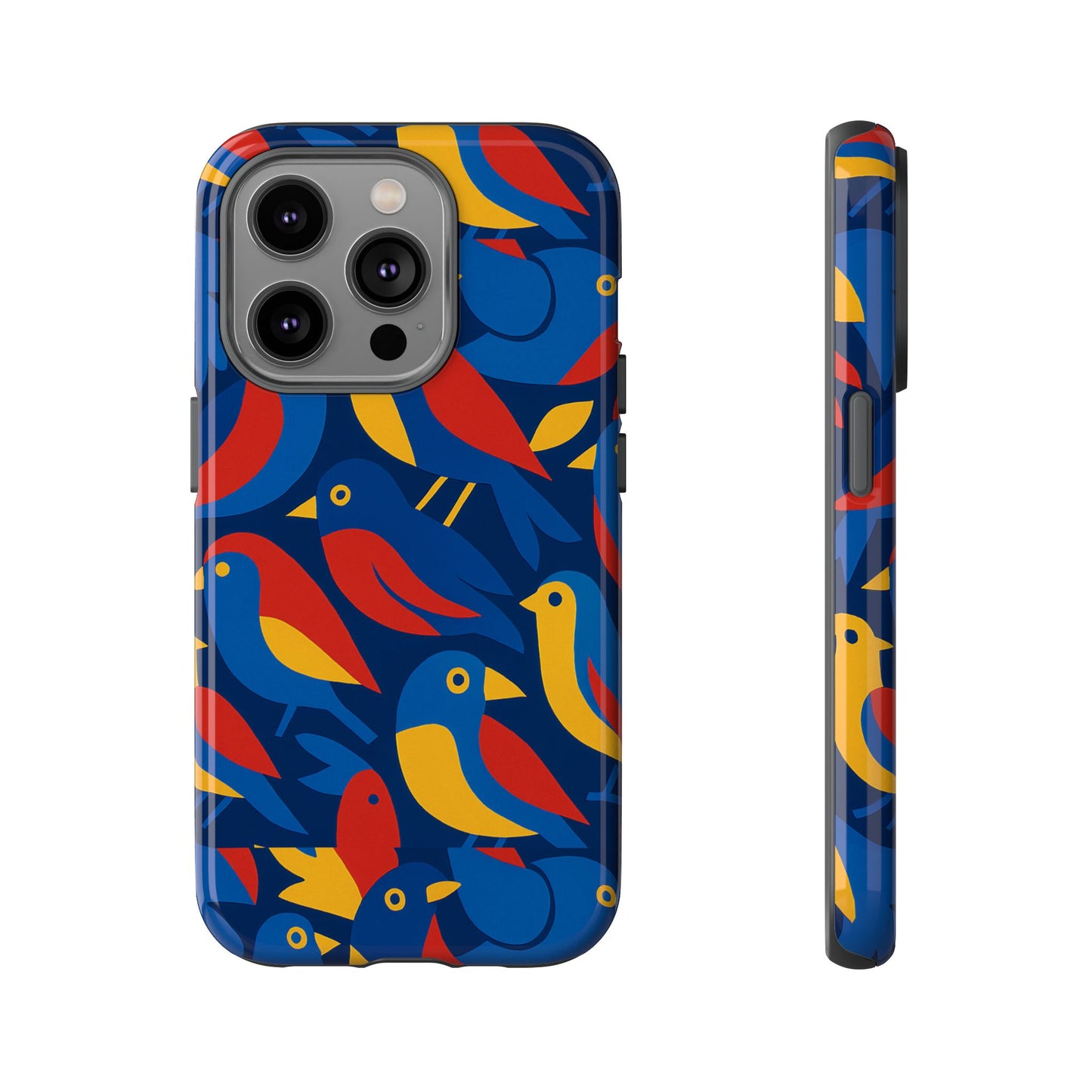 vibrant 3d wrap protective phone case with colourful bird design stylish accessory for men and women compatible with iphone 13, 14, 15 & 16 – all models including pro, pro max & plus