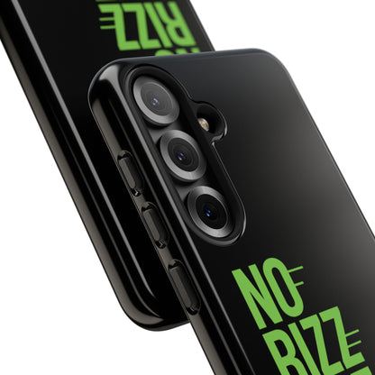Tough Phone Case - No Rizz Left Behind, Durable Protection, Shock Absorbent, Stylish Design, Perfect Gift for Adults, Supports Wireless Charging, UV Protected, Lightweight Accessory