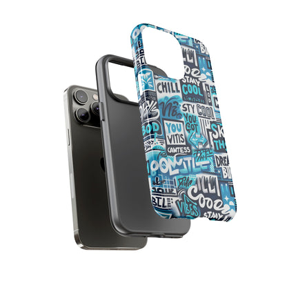 Vibrant 3D Graphic Phone Case in Blue for Stylish Protection – Playful Design – Compatible with iPhone 13, 14, 15 & 16 – All Models Including Pro, Pro Max & Plus