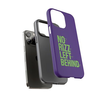 Tough Phone Case - No Rizz Left Behind - Durable, Stylish Protection for Active Lifestyles - Impact-Resistant, Dual Layer, Shock-Absorbing TPU - Perfect Gift for Tech Lovers