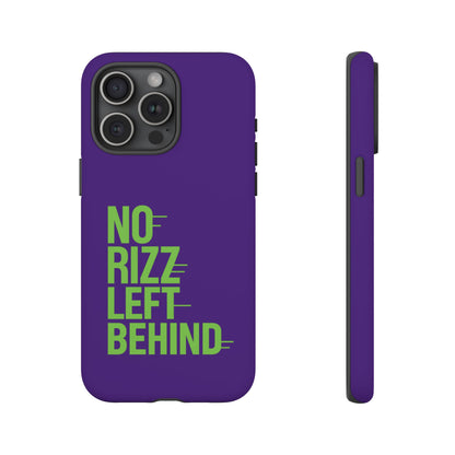 Tough Phone Case - No Rizz Left Behind - Durable, Stylish Protection for Active Lifestyles - Impact-Resistant, Dual Layer, Shock-Absorbing TPU - Perfect Gift for Tech Lovers