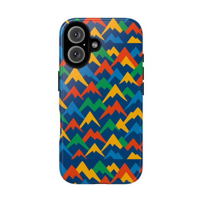 Vibrant 3D Mountain Design Phone Case for Stylish Protection – Unique Accessory Compatible with iPhone 13, 14, 15 & 16 – all models including Pro, Pro Max & Plus
