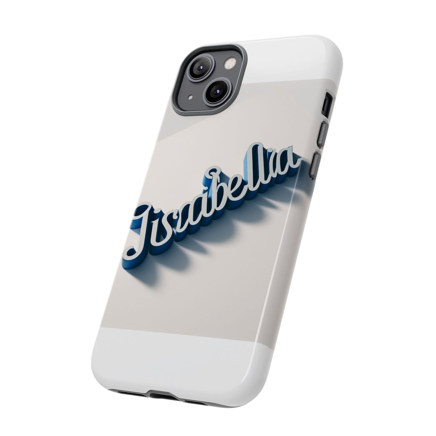 vibrant 3d alphabet design protective phone case in blue for unique style and self-expression compatible with iphone 13, 14, 15 & 16 – all models including pro, pro max & plus