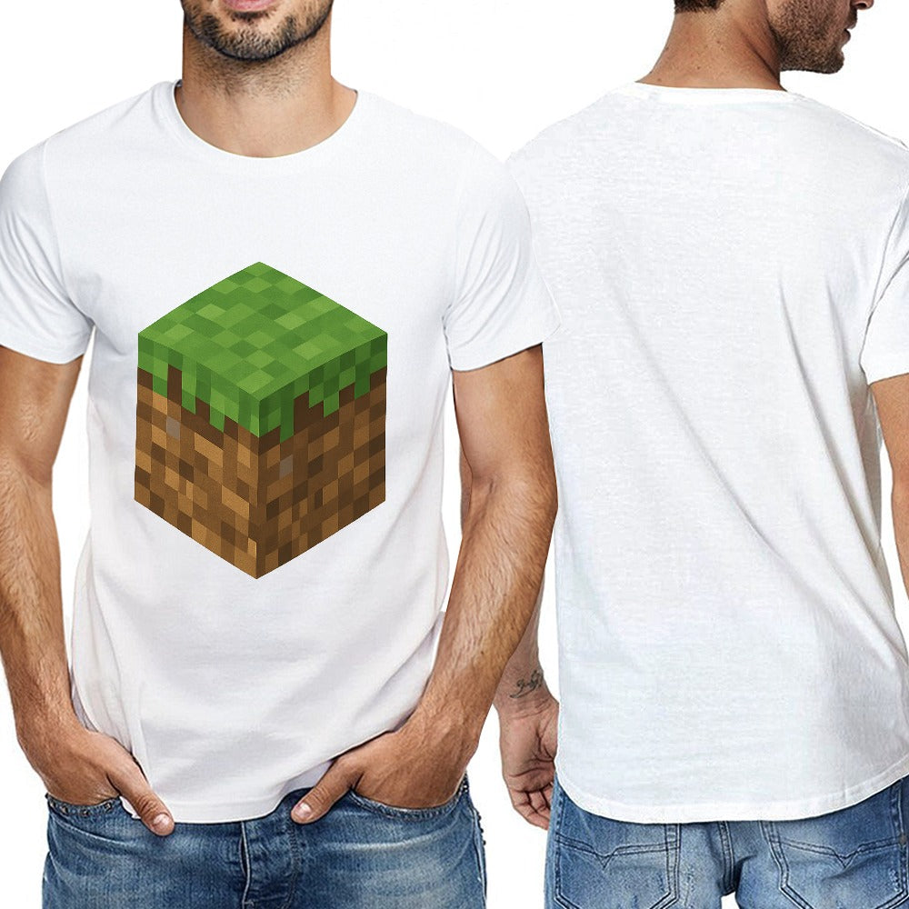 men's short sleeve printed t-shirt 100% cotton unisex tee comfortable fit casual wear gym fitness travel graphic design gift for him retro style