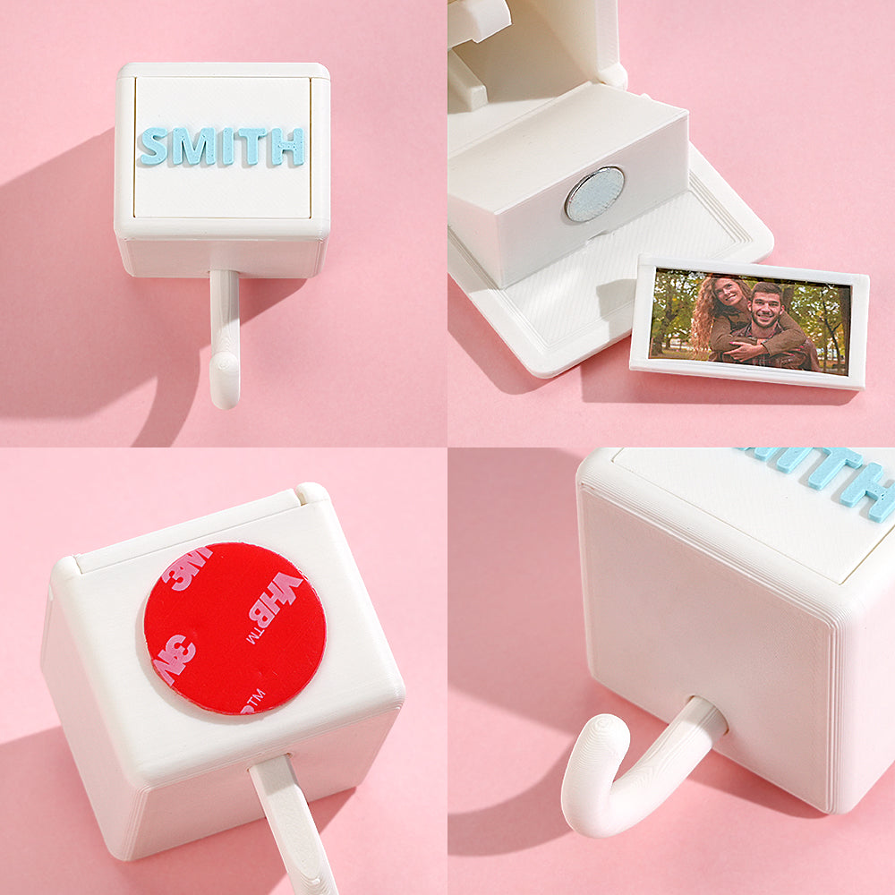 personalized 3d printed gravity hooks home decor gift for family - unique modern hooks for stylish organization and display